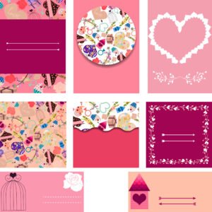Set of Thoughtful Moments